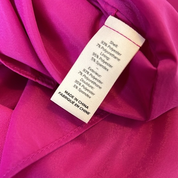 Cinq a Sept McKenna Knot Front Shirt Dress Fuschia - Picture 7 of 8